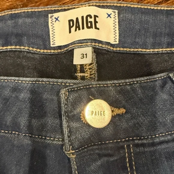 PAIGE Verdugo Ankle Dark Blue denim jeans - Picture 2 of 6